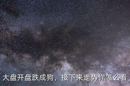 大盤開(kāi)盤跌成狗，接下來(lái)走勢(shì)你怎么看