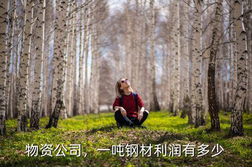 物資公司，一噸鋼材利潤有多少