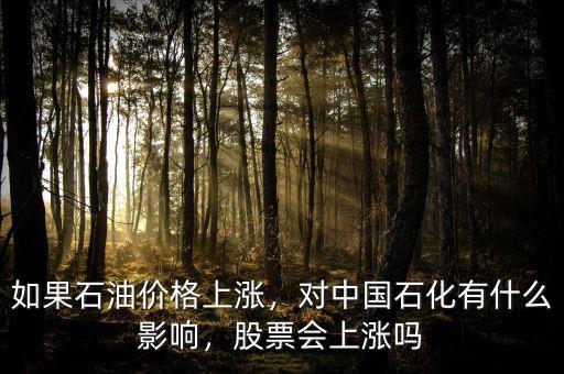 如果石油價(jià)格上漲，對中國石化有什么影響，股票會(huì)上漲嗎
