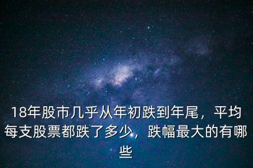 18年股市幾乎從年初跌到年尾，平均每支股票都跌了多少，跌幅最大的有哪些