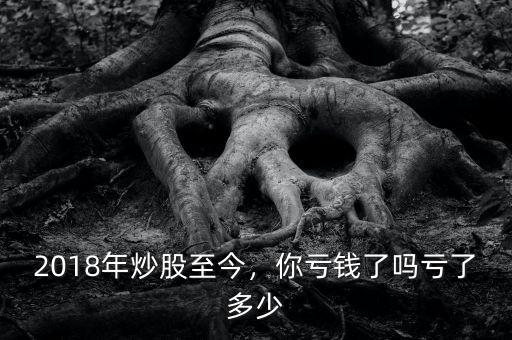 2018年炒股至今，你虧錢了嗎虧了多少