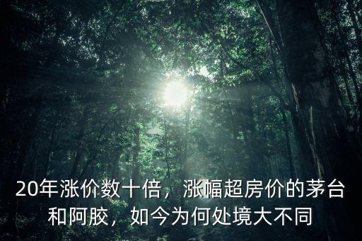 20年漲價數(shù)十倍，漲幅超房價的茅臺和阿膠，如今為何處境大不同