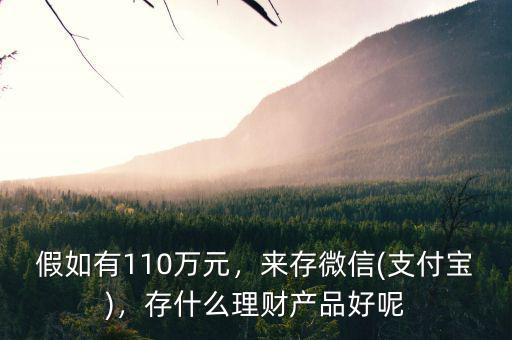 如果有10萬(wàn)怎么理財(cái)產(chǎn)品,有沒有好的理財(cái)產(chǎn)品