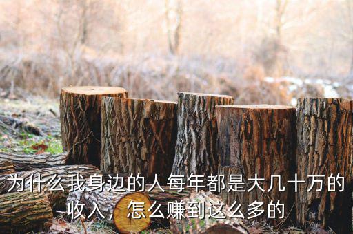為什么我身邊的人每年都是大幾十萬(wàn)的收入，怎么賺到這么多的