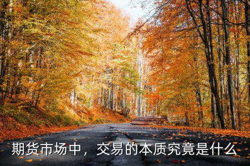 期貨市場(chǎng)中，交易的本質(zhì)究竟是什么