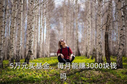 5萬元買基金，每月能賺3000塊錢嗎