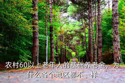 農(nóng)村60以上老年人的基礎(chǔ)養(yǎng)老金，為什么各個(gè)地區(qū)都不一樣