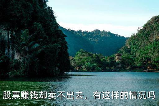 股票賺錢卻賣不出去，有這樣的情況嗎