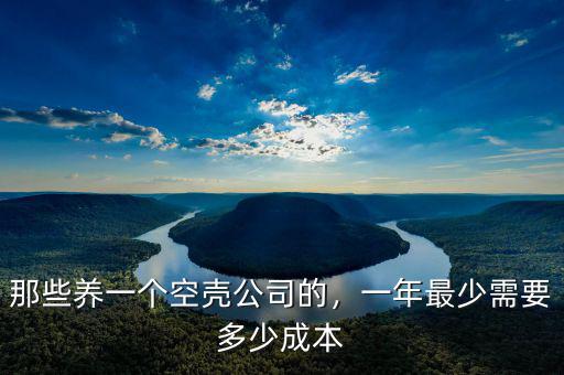 那些養(yǎng)一個空殼公司的，一年最少需要多少成本