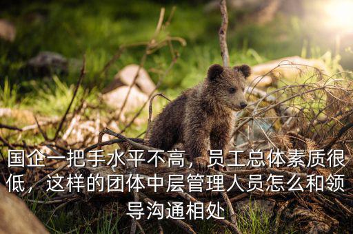 國企一把手水平不高，員工總體素質(zhì)很低，這樣的團(tuán)體中層管理人員怎么和領(lǐng)導(dǎo)溝通相處