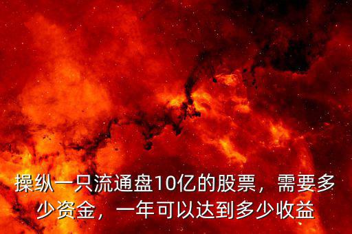 操縱一只流通盤10億的股票，需要多少資金，一年可以達到多少收益