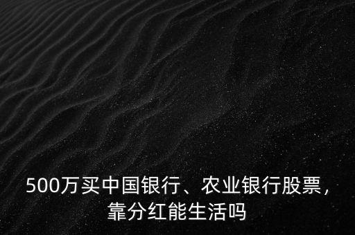 500萬買中國銀行、農(nóng)業(yè)銀行股票，靠分紅能生活嗎