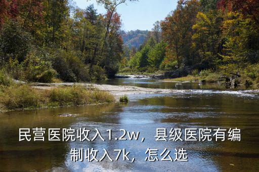 民營(yíng)醫(yī)院收入1.2w，縣級(jí)醫(yī)院有編制收入7k，怎么選