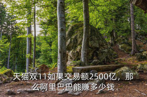 天貓雙11如果交易額2500億，那么阿里巴巴能賺多少錢