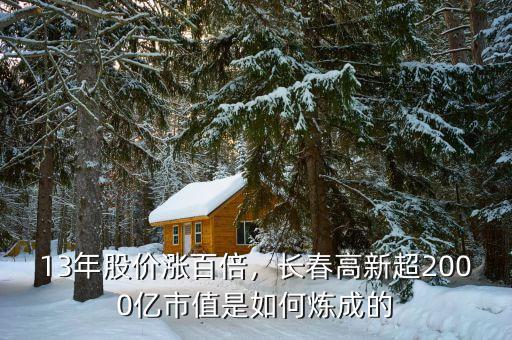 13年股價(jià)漲百倍，長春高新超2000億市值是如何煉成的