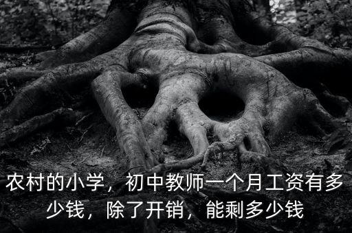 農(nóng)村的小學(xué)，初中教師一個(gè)月工資有多少錢，除了開銷，能剩多少錢