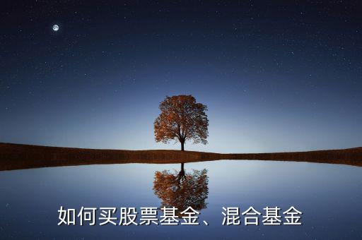 如何買股票基金、混合基金