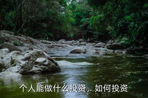 個人能做什么投資，如何投資