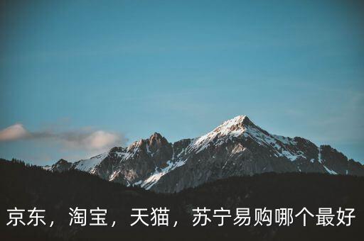 京東，淘寶，天貓，蘇寧易購哪個(gè)最好