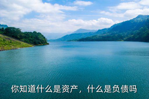 你知道什么是資產(chǎn)，什么是負(fù)債嗎
