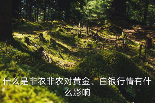 什么是非農(nóng)非農(nóng)對黃金、白銀行情有什么影響