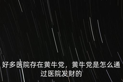 好多醫(yī)院存在黃牛黨，黃牛黨是怎么通過(guò)醫(yī)院發(fā)財(cái)?shù)? class=