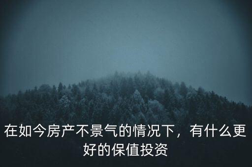 在如今房產(chǎn)不景氣的情況下，有什么更好的保值投資