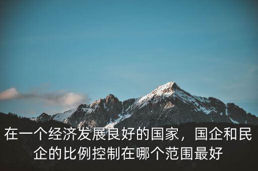在一個經(jīng)濟(jì)發(fā)展良好的國家，國企和民企的比例控制在哪個范圍最好
