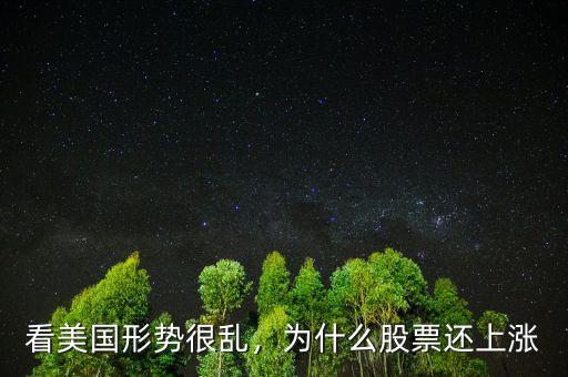 看美國(guó)形勢(shì)很亂，為什么股票還上漲