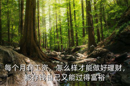 每個(gè)月有工資，怎么樣才能做好理財(cái)，能存錢(qián)自己又能過(guò)得富裕