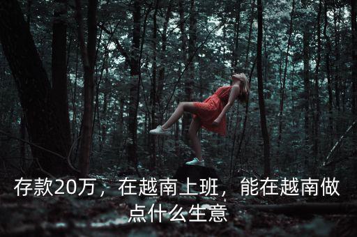 存款20萬，在越南上班，能在越南做點(diǎn)什么生意