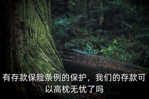 有存款保險(xiǎn)條例的保護(hù)，我們的存款可以高枕無憂了嗎