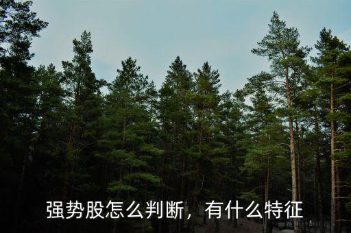 強(qiáng)勢股怎么判斷，有什么特征