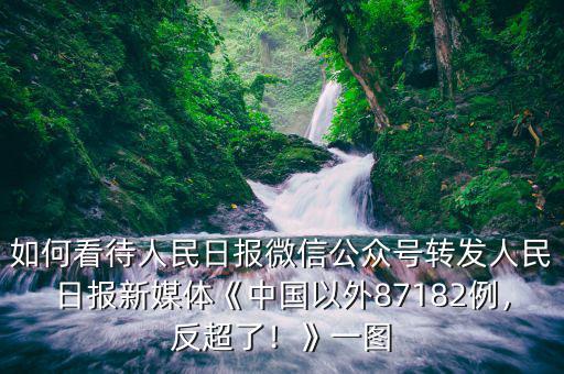 如何看待人民日?qǐng)?bào)微信公眾號(hào)轉(zhuǎn)發(fā)人民日?qǐng)?bào)新媒體《中國以外87182例，反超了！》一圖