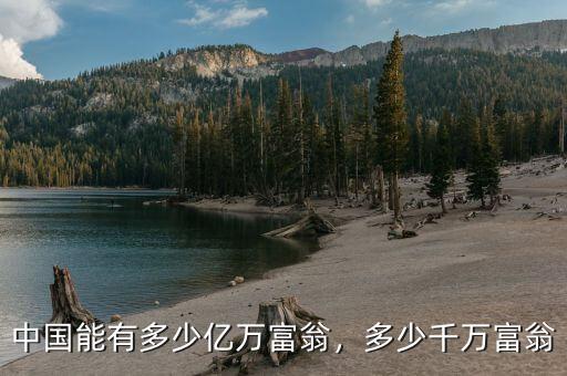 中國(guó)的千萬富翁有多少人,多少千萬富翁