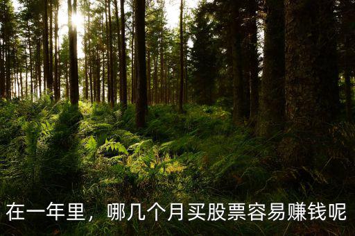 在一年里，哪幾個月買股票容易賺錢呢