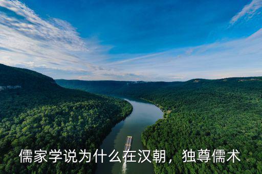 儒家學說為什么在漢朝，獨尊儒術