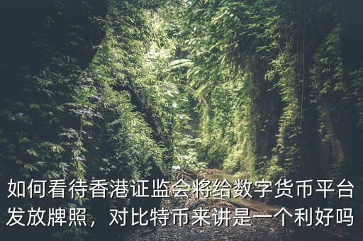如何看待香港證監(jiān)會將給數(shù)字貨幣平臺發(fā)放牌照，對比特幣來講是一個利好嗎