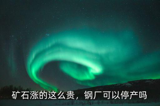礦石漲的這么貴，鋼廠可以停產(chǎn)嗎