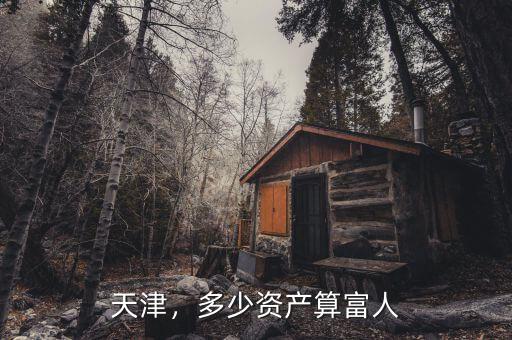 天津，多少資產(chǎn)算富人