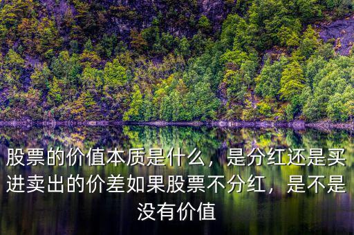 股票的價(jià)值本質(zhì)是什么，是分紅還是買進(jìn)賣出的價(jià)差如果股票不分紅，是不是沒(méi)有價(jià)值