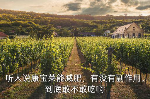 聽(tīng)人說(shuō)康寶萊能減肥，有沒(méi)有副作用，到底敢不敢吃啊