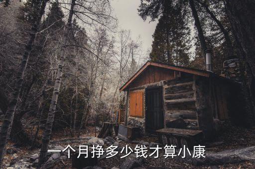 一個(gè)月掙多少錢(qián)才算小康