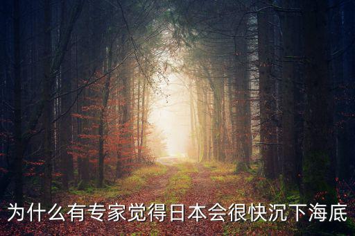 為什么有專(zhuān)家覺(jué)得日本會(huì)很快沉下海底