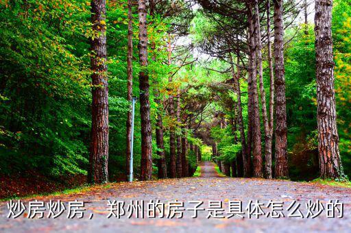 炒房炒房，鄭州的房子是具體怎么炒的