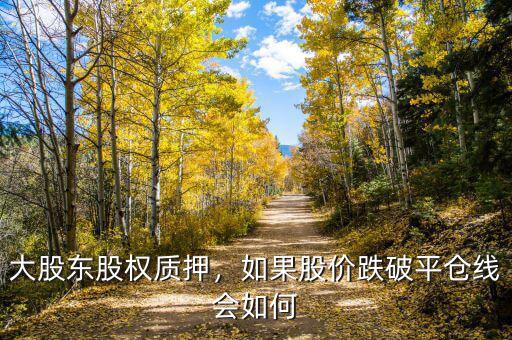 大股東股權(quán)質(zhì)押，如果股價(jià)跌破平倉(cāng)線會(huì)如何