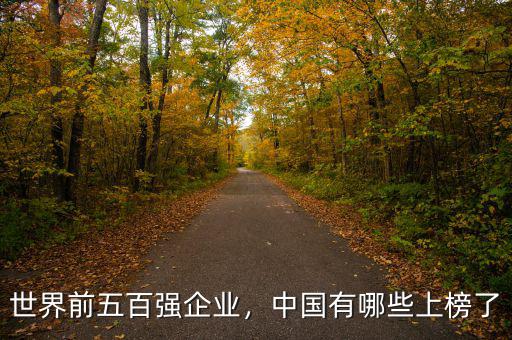 世界前五百強企業(yè)，中國有哪些上榜了