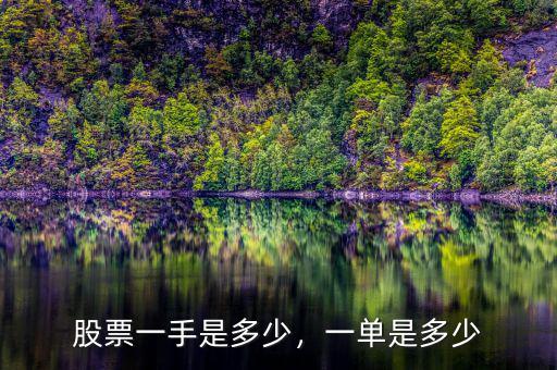 股票一手是多少，一單是多少
