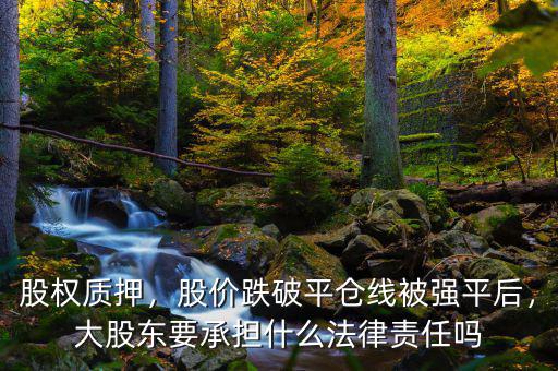 股權(quán)質(zhì)押，股價(jià)跌破平倉(cāng)線被強(qiáng)平后，大股東要承擔(dān)什么法律責(zé)任嗎