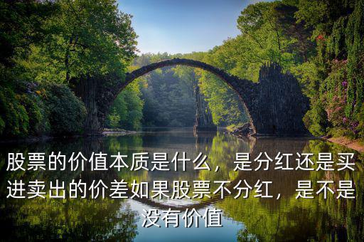 股票的價值本質(zhì)是什么，是分紅還是買進(jìn)賣出的價差如果股票不分紅，是不是沒有價值
